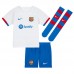 Fotballdrakt Barn Barcelona Ferran Torres #7 Bortedraktsett 2023-24 Kortermet (+ Korte bukser)